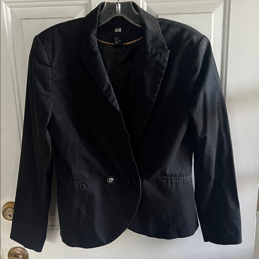 H&M Women's Elegant Black Suit Jacket